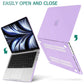 Suitable for  MacBook Pro 14 Max Inch Case 2023 2022 2021 M2 A2779 M1 A2442 Hardshell Case Keyboard Cover Purple