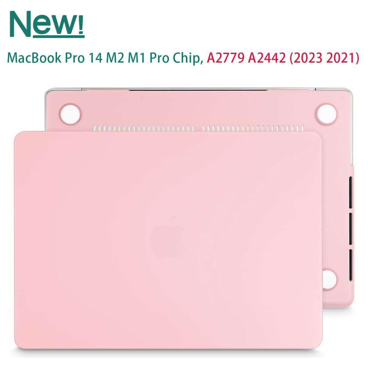 Suitable for MacBook Pro 14 Max Inch Case 2023 2022 2021 M2 A2779 M1 A2442 Hardshell Case Keyboard Cover Sold Pink