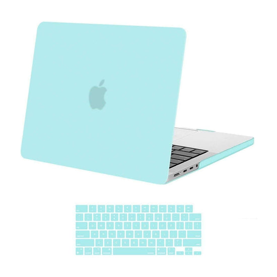 Suitable for  MacBook Pro 14 Max Inch Case 2023 2022 2021 M2 A2779 M1 A2442 Hardshell Case Keyboard Cover Turquoise