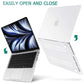 Suitable for MacBook Pro 14 Max Inch Case 2023 2022 2021 M2 A2779 M1 A2442 Hardshell Case Keyboard Cover White