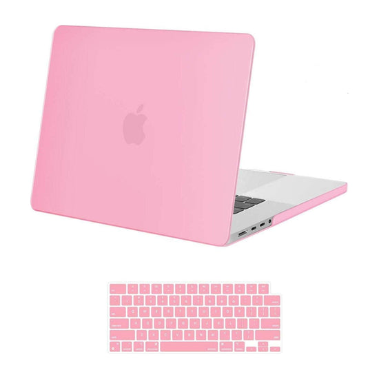 Suitable for  MacBook Pro 16 inch Case 2023 2022 2021 M2 A2780 A2485 M1 Pro/Max Hard Shell Case Keyboard Cover Pink