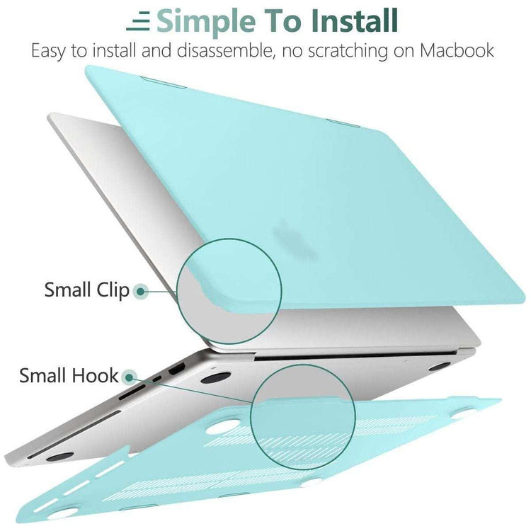 Suitable for  MacBook Pro 16 inch Case 2023 2022 2021 M2 A2780 A2485 M1 Pro/Max Hard Shell Case Keyboard Cover Turquoise