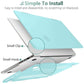 Suitable for  MacBook Pro 16 inch Case 2023 2022 2021 M2 A2780 A2485 M1 Pro/Max Hard Shell Case Keyboard Cover Turquoise
