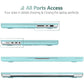 Suitable for  MacBook Pro 16 inch Case 2023 2022 2021 M2 A2780 A2485 M1 Pro/Max Hard Shell Case Keyboard Cover Turquoise