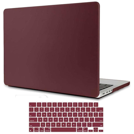 Suitable for  MacBook Pro 16 inch Case 2023 2022 2021 M2 A2780 A2485 M1 Pro/Max Hard Shell Case Keyboard Cover Wine Red