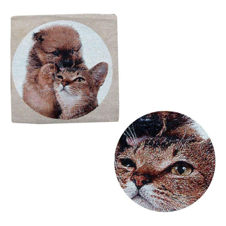 Tapestry Pet Cat Dog Square Cushion Cover Design 3