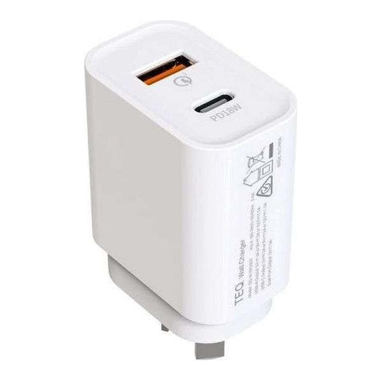 TEQ PD18W + QC 3.0 Fast Charger Dual adapter