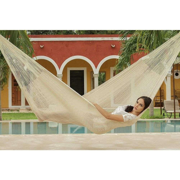 The out and about Mayan Legacy hammock Doble Size in Cream colour