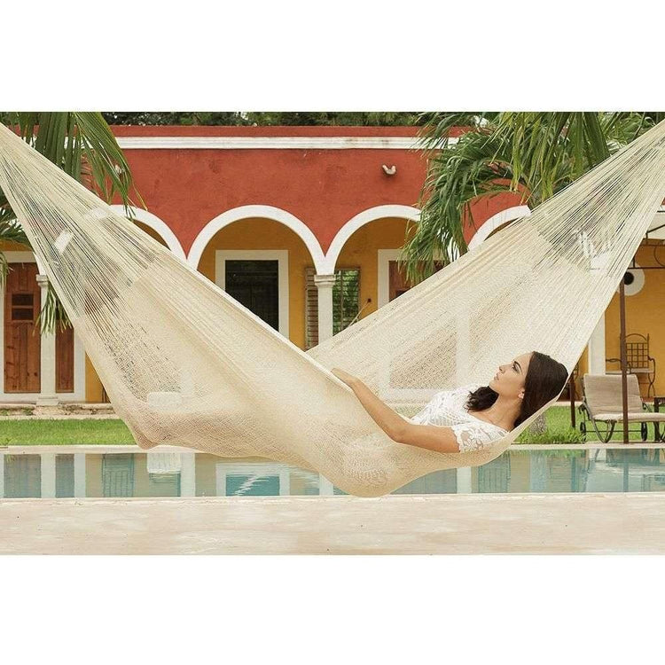 The out and about Mayan Legacy hammock Doble Size in Cream colour