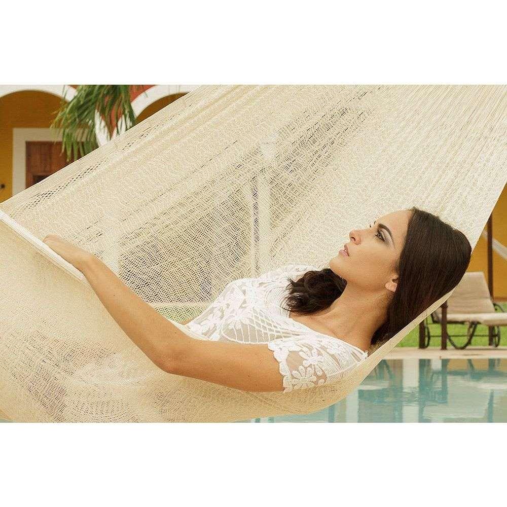 The out and about Mayan Legacy hammock Doble Size in Cream colour