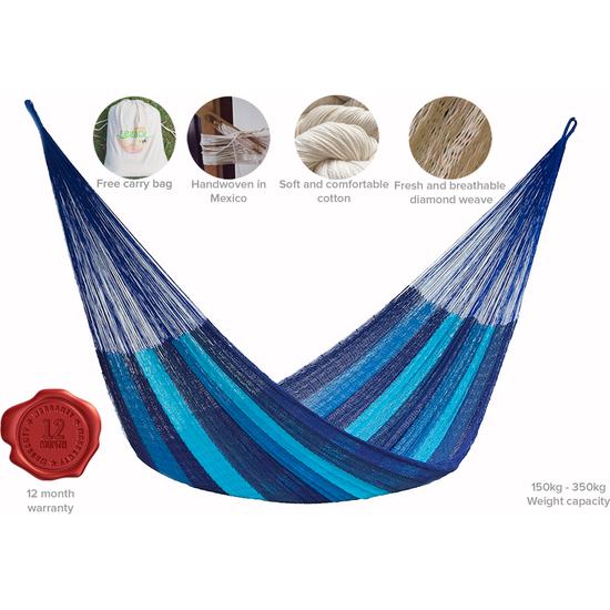 The Power nap Mayan Legacy hammock in Caribean Blue Colour