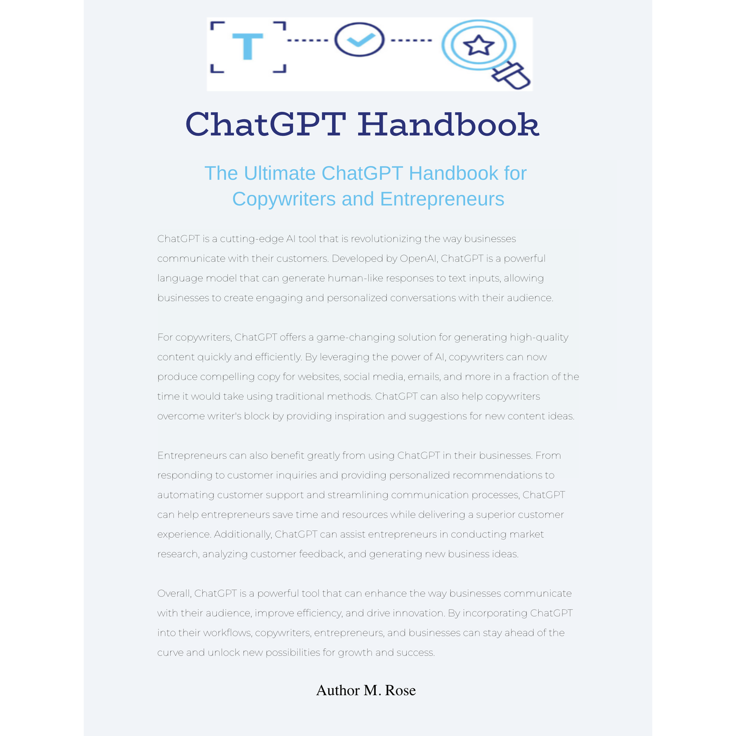 The Ulimate ChatGPT Handbook for Copywriters and Entrepreneurs- AI - eBook - Instant Download - PDF - Pg47