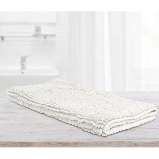 Toggle Microfiber Bath Mat Large White