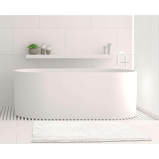 Toggle Microfiber Bath Mat Medium White