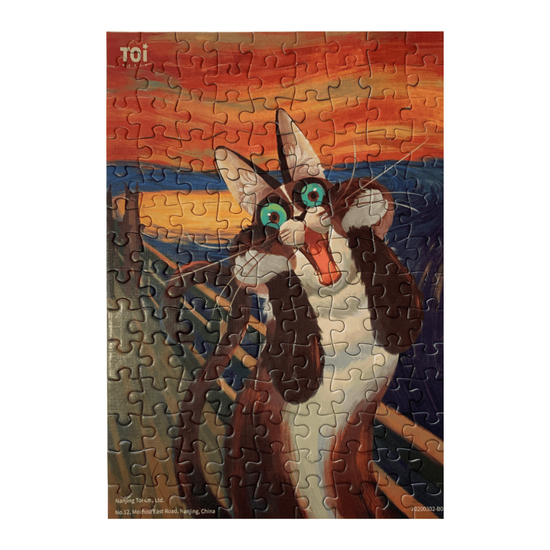 TOI Cat in Art Puzzle - The Scream-1826052194265337857