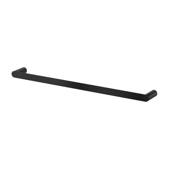 Towel Rail Rack Holder Single 600mm Wall Mounted Stainless Steel Black