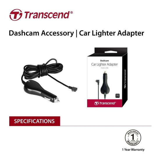 TRANSCEND TS-DPL2  Car Lighter Adapter for DrivePro, Micro-B (For DP230 / DP130 / DP110)