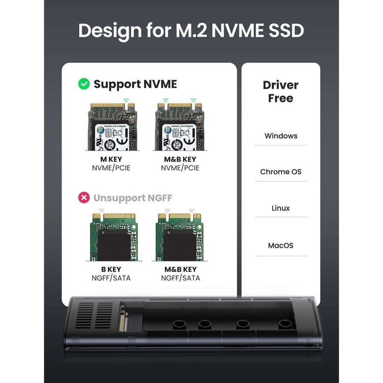 UGREEN 10902 M.2 PCIE NVMe SSD Enclosure