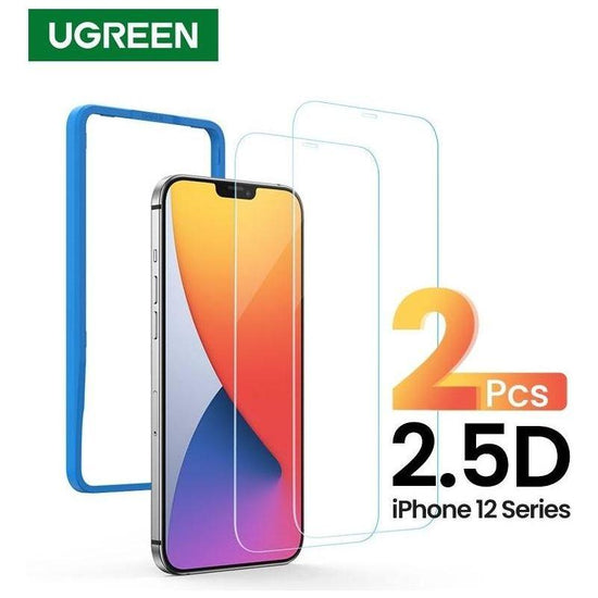 UGREEN 20338 2.5D Full Cover HD Screen Tempered Protective Film for iPhone 12/6.7&quot;  Twin Pack