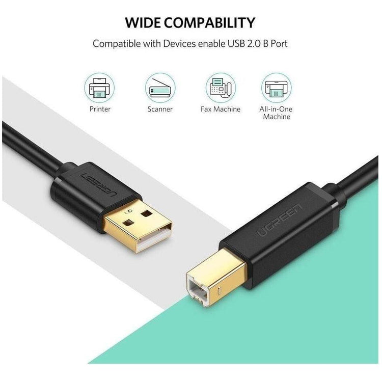 UGREEN 20846 USB 2.0 Printer Cable 1M