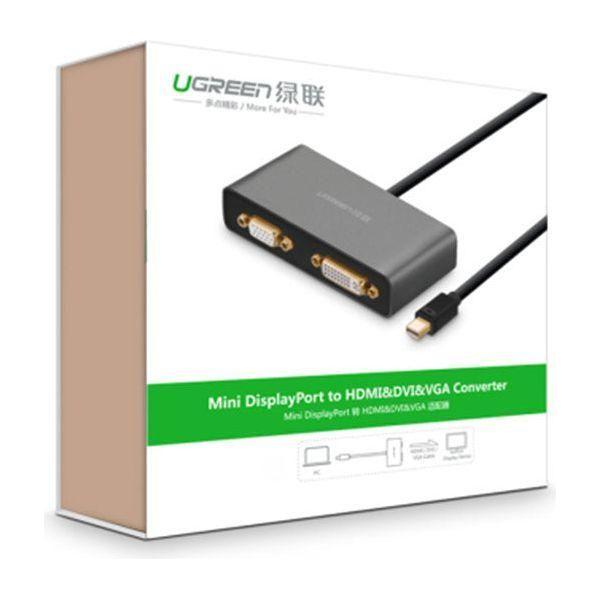 UGREEN 3-in-1 Mini DisplayPort to HDMI&amp;VGA&amp;DVI converter - black (10440)