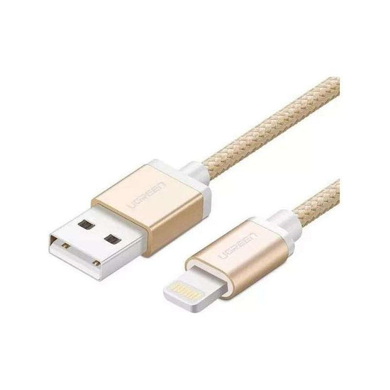 UGREEN 30587 iPhone 8-pin to USB2.0 Sync &amp; Charging Cable 1M Gold