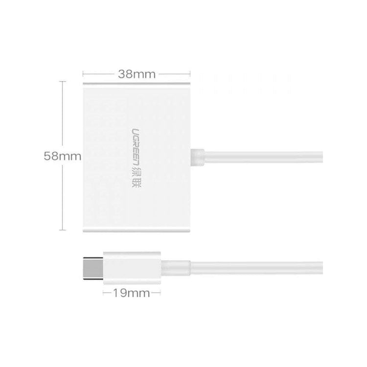 UGREEN 30843 Type-C to HDMI VGA Converter White