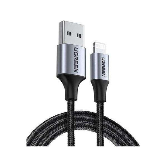 UGREEN 60158 USB-A to 8-pin iPhone Charging Cable 2M Black