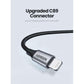 UGREEN 60158 USB-A to 8-pin iPhone Charging Cable 2M Black