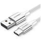 UGREEN 60409 USB-A to USB-C Charging Cable 3M (Silver White)