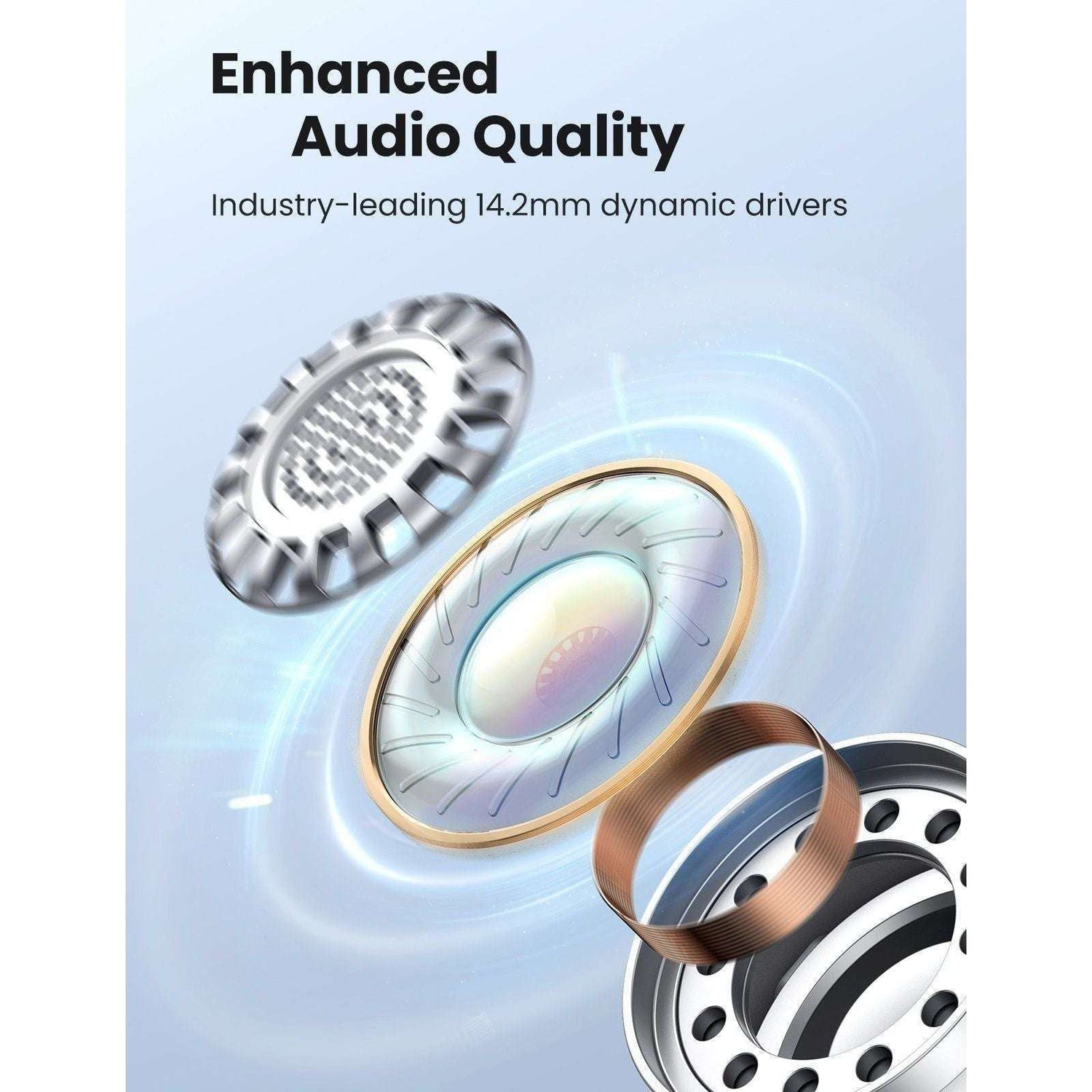 UGREEN 80652 T2 Wireless Earbuds White