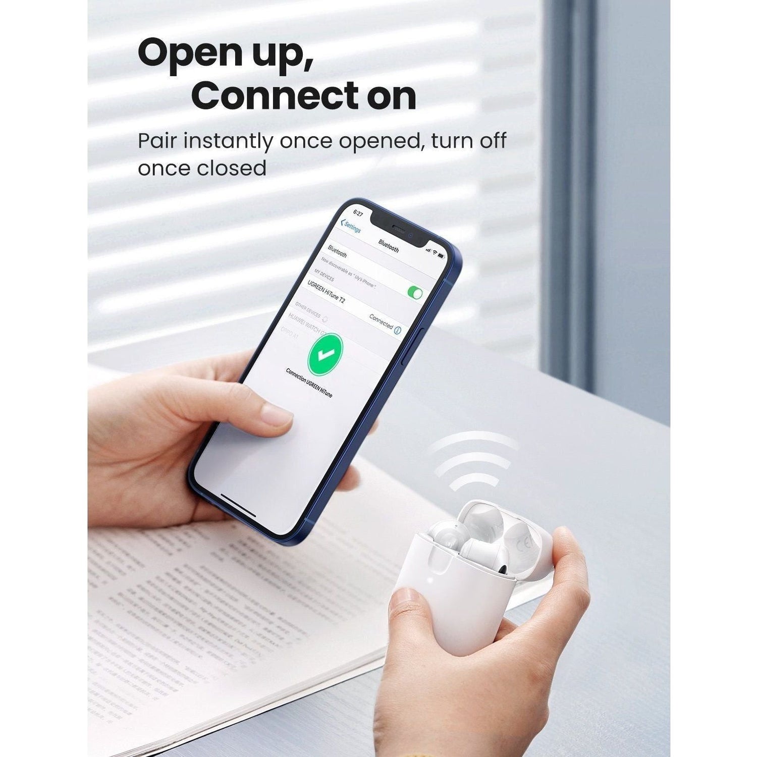 UGREEN 80652 T2 Wireless Earbuds White