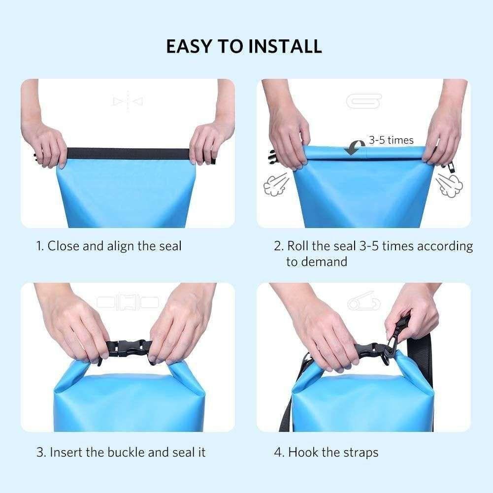 UGREEN Floating Waterproof Dry Bag for Cycling/Biking/Swimming/Rafting/Water Sport - Blue - Magdasmall