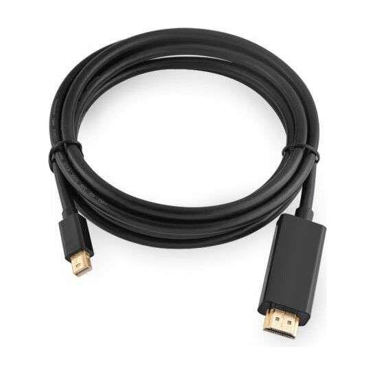 UGREEN Mini DP Male to HDMI Cable Black Support 4K 1.5M (20848)