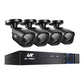 UL-TECH 4CH 5 IN 1 DVR CCTV Security System Video Recorder 4 Cameras 1080P HDMI Black