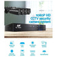 UL-TECH 8CH 5 IN 1 DVR CCTV Security System Video Recorder /w 4 Cameras 1080P HDMI Black