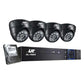 UL-tech CCTV Security Home Camera System DVR 1080P Day Night 2MP IP 4 Dome Cameras 1TB Hard disk