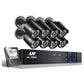 UL-Tech CCTV Security System 2TB 8CH DVR 1080P 8 Camera Sets