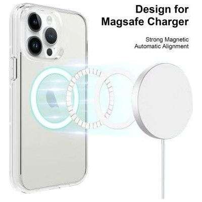 Ultimake Shockproof Transparent Magsafe Cover Case for iPhone 15 Pro Max (Transparent)