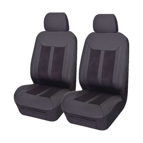 UNIVERSAL FRONT SEAT COVERS  SIZE 30/35 BLACK FURY