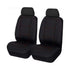 Universal Lavish Front Seat Covers Size 30/35 | Black/Red Stitching