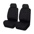 Universal Lavish Front Seat Covers Size 30/35 | Black/White Stitching