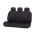 Universal Lavish Rear Seat Cover Size 06/08S | Black/Blue Stitching