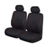 Universal Pinnacle Front Seat Covers Size 30/35 | Black/Red Piping