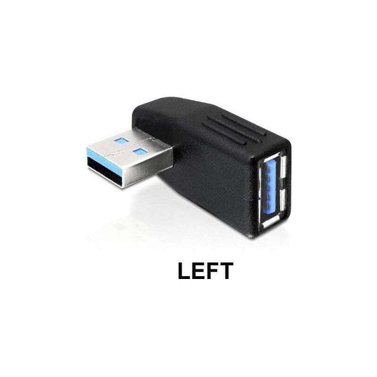 USB 3.0 Vertical Left  Male to Mini USB Female Plug Adapters