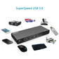 Wavlink USB-C Ultra 5K Laptop Docking Station with 6x USB3.0, 4K Dual Video Outputs, Gigabit Ethernet, Audio WS-UG69DK1