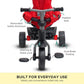 Veebee Explorer 3-stage Kids Trike With Canopy - Red - Magdasmall