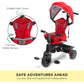 Veebee Explorer 3-stage Kids Trike With Canopy - Red - Magdasmall