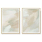 Wall Art 100cmx150cm Beige and Sage Green 2 Sets Gold Frame Canvas - Magdasmall