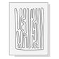 Wall Art 100cmx150cm Black And White Lines White Frame Canvas